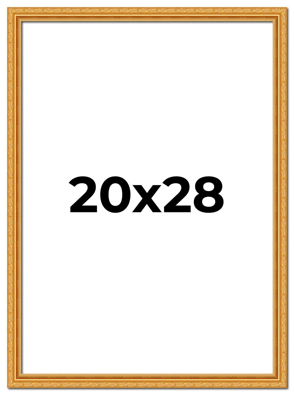 20x28 Museum-Quality Picture Frame with UV-Resistant Acrylic & Acid-Free Backing, Available in 4 Finishes - Gold, Silver, Bronze, and Black